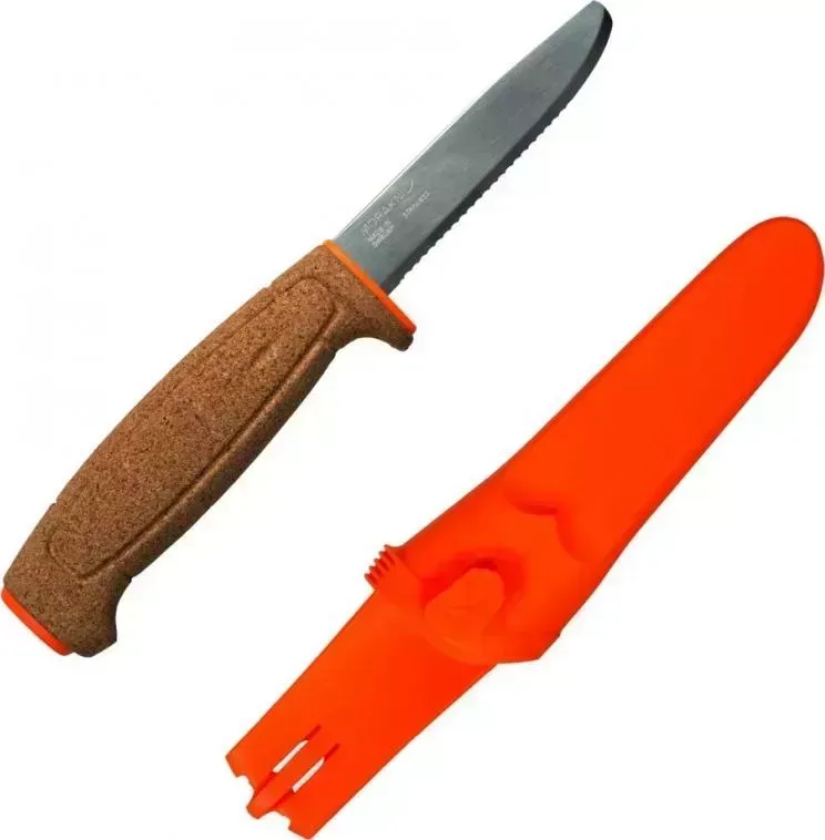 Нож  Morakniv Floating Serrated оранжевый (13131)