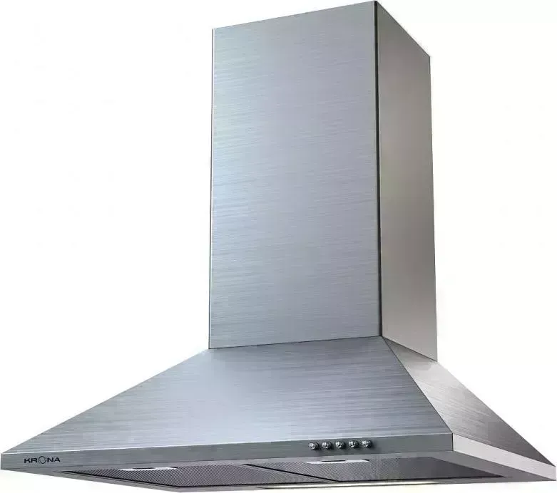 Вытяжка KRONA CORNELIA 600 inox PB Amanda silent white glass 5P