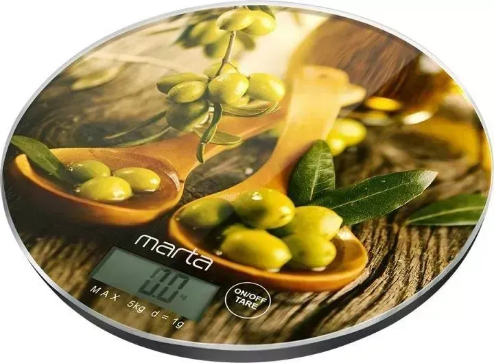 Весы кухонные MARTA MT-1640 олива
