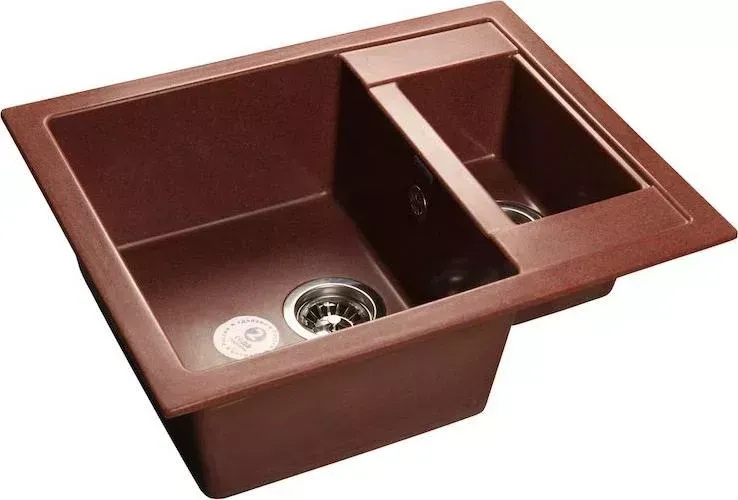 Мойка кухонная GranFest Quadro GF-Q610K красный марс