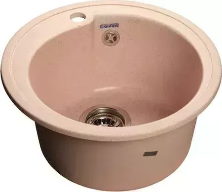 Мойка кухонная GranFest Rondo GF-R450 светло-розовый
