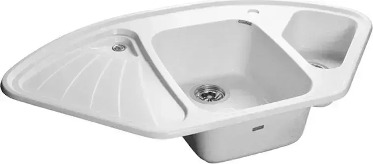 Мойка кухонная GranFest Corner GF-C1040E иней
