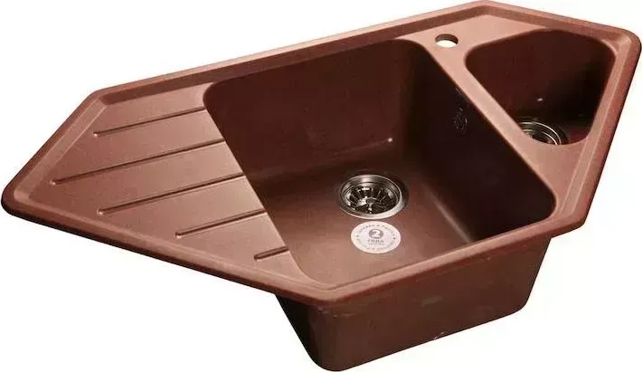 Мойка кухонная GranFest Corner GF-C950E красный марс