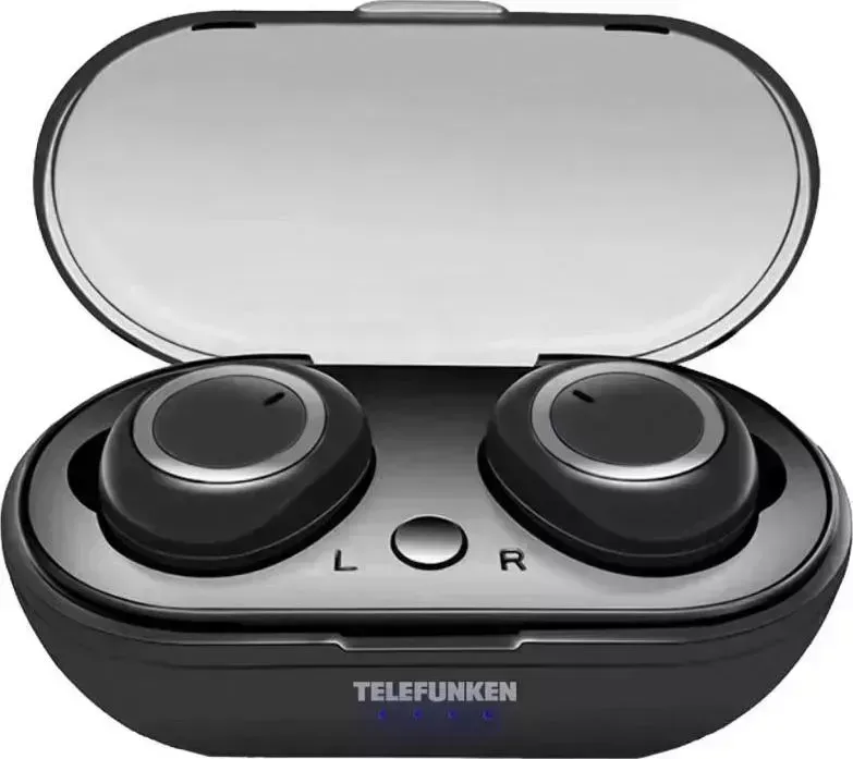 Наушники TELEFUNKEN TF-1101B черный/серебро