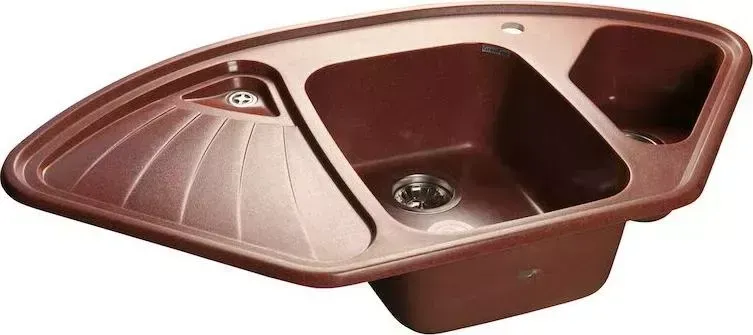 Мойка кухонная GranFest Corner GF-C1040E красный марс (334)