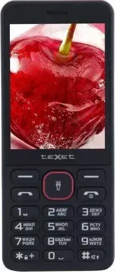 Телефон TeXet TEXET TM-309 черный-красный