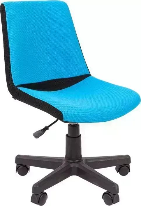Кресло офисное CHAIRMAN Kids 115 TW 11/TW 43 черный/голубой