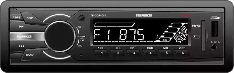Автомагнитола TELEFUNKEN TF-CCR8085 черный