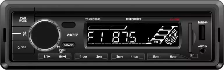 Автомагнитола TELEFUNKEN TF-CCR8086 черный