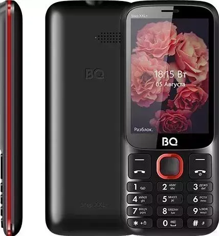 Телефон BQ 3590 STEP XXL+ black/red
