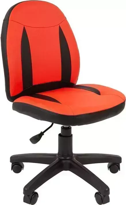 Кресло офисное CHAIRMAN Kids 122 экопремиум красный/черный