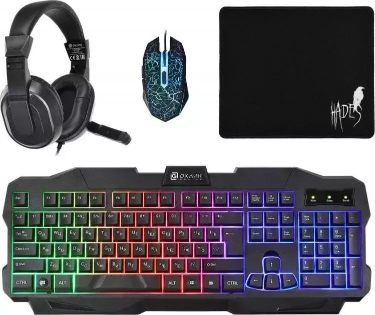 Наушники OKLICK HADES HS-HKM200G черный