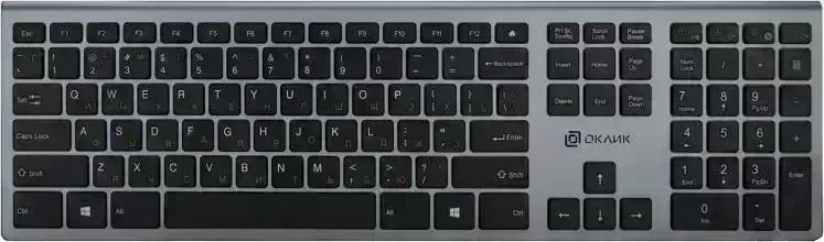 Клавиатура OKLICK 890S серый