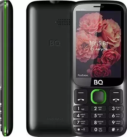 Телефон BQ 3590 Step XXL+ black/green