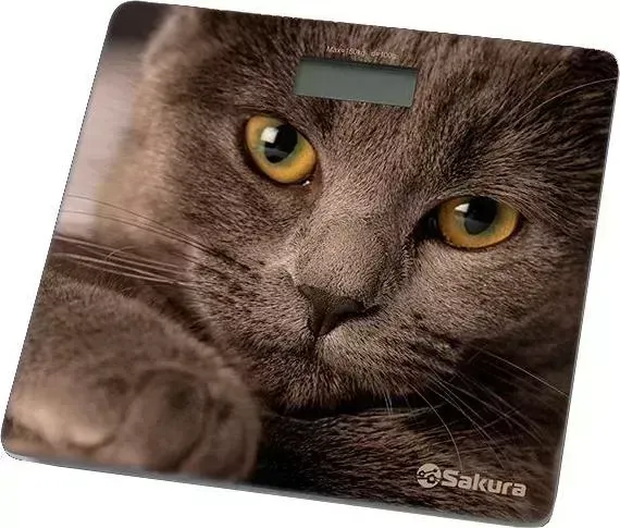 Весы напольные SAKURA SA-5065CT кошка