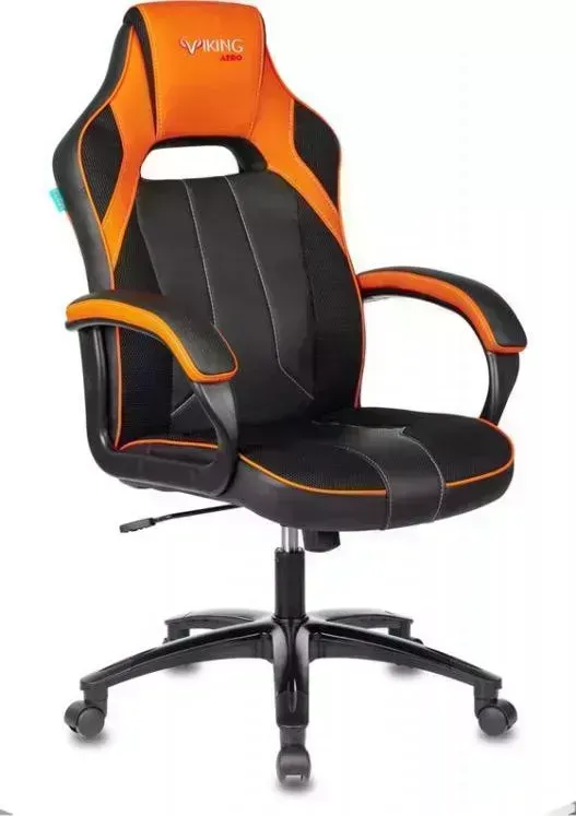 Кресло офисное БЮРОКРАТ VIKING 2 AERO ORANGE черный/оранжевый