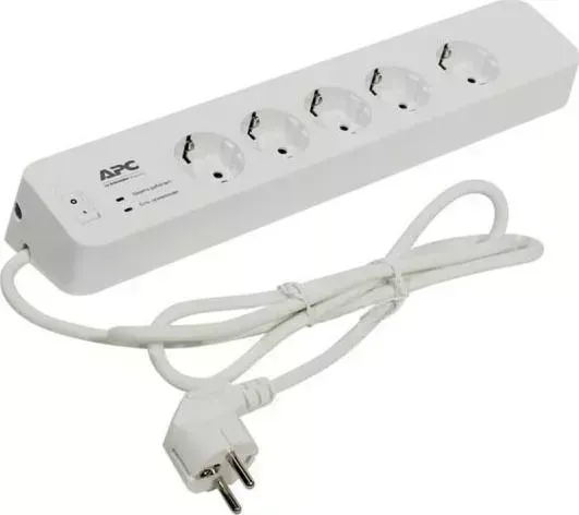 Сетевой фильтр APC by Schneider Electric PM5T-RS 1.83м (5 розеток) белый