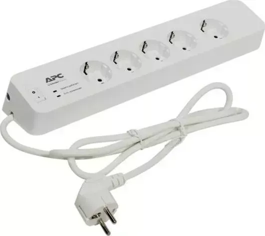 Сетевой фильтр APC by Schneider Electric PM5-RS 1.83м (5 розеток) белый