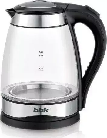 Чайник электрический BBK K1729G черный/серебро