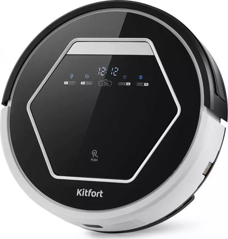 Робот-пылесос KITFORT KT-553 черный/белый