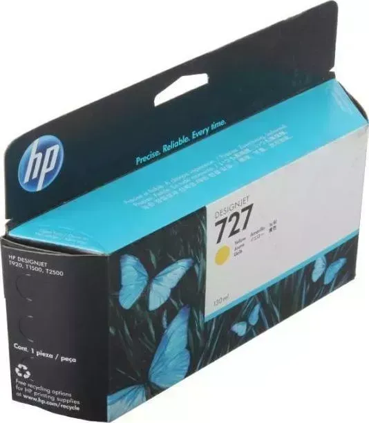 Расходный материал для печати HP F9J78A (727) желтый