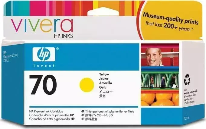 Расходный материал для печати HP C9454A (70) желтый