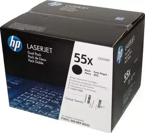 Расходный материал для печати HP CE255XD (55X) черный