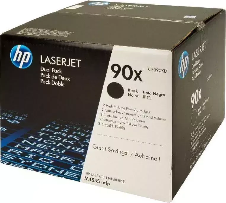 Расходный материал для печати HP CE390XD (90X) черный