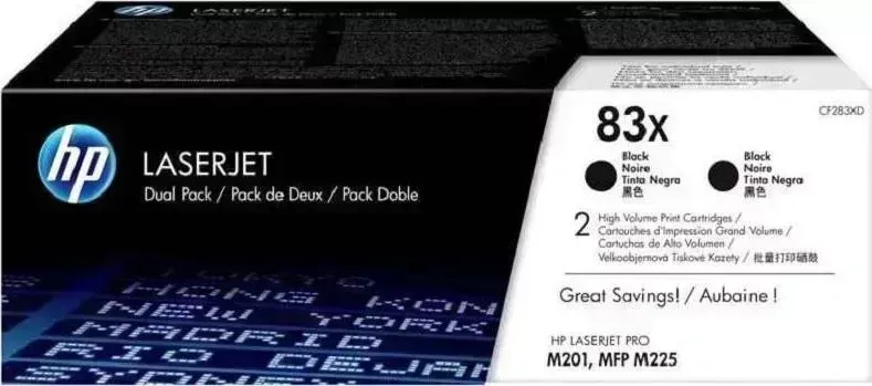Расходный материал для печати HP CF283XD (83X) черный