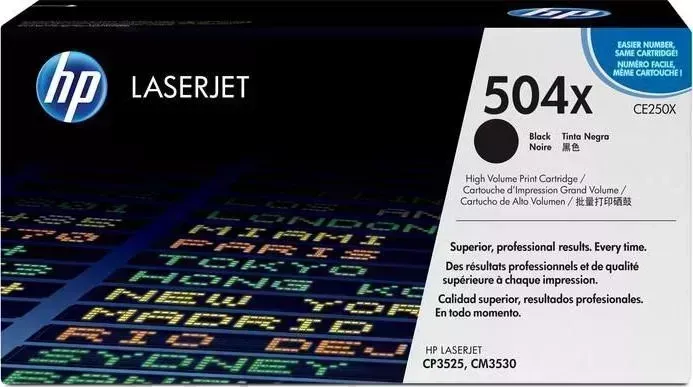 Расходный материал для печати HP CE250X (504X) черный