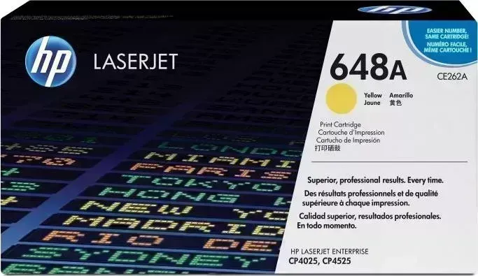 Расходный материал для печати HP CE262A (648A) желтый