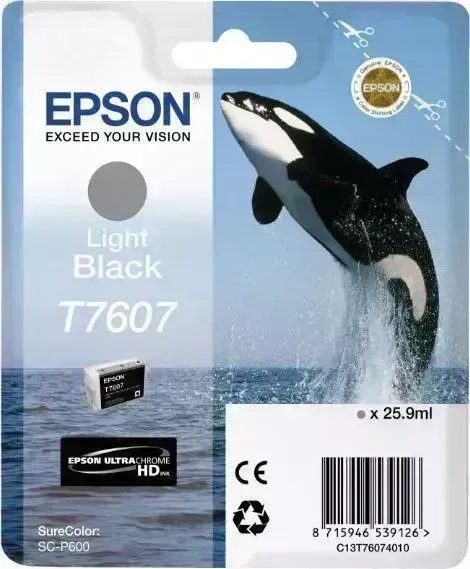 Расходный материал для печати EPSON C13T76074010 (T7607) светло-серый
