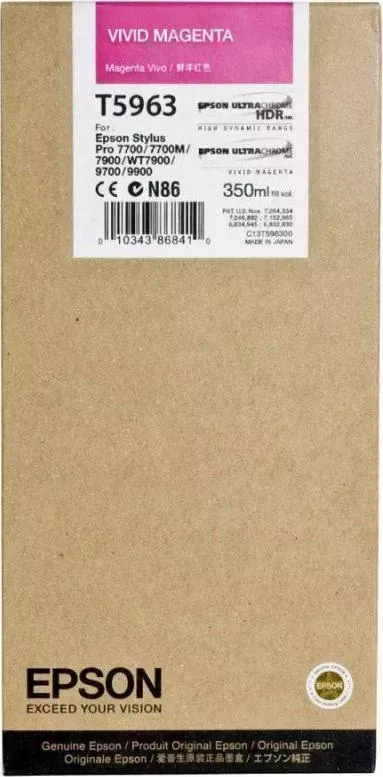 Расходный материал для печати EPSON C13T596300 (T5963) пурпурный
