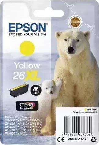 Расходный материал для печати EPSON C13T26344012 (T2634) желтый