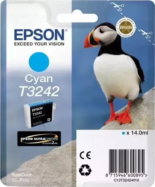 Расходный материал для печати EPSON C13T32424010 (T3242) голубой