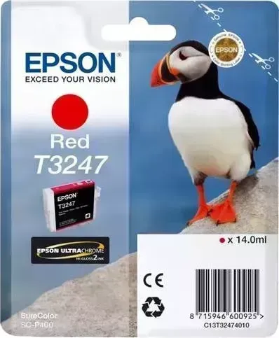 Расходный материал для печати EPSON C13T32474010 (T3247) красный