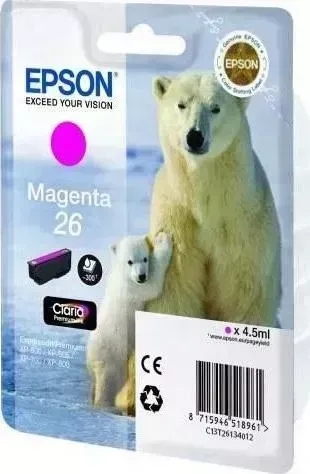 Расходный материал для печати EPSON C13T26134012 (T2613) пурпурный