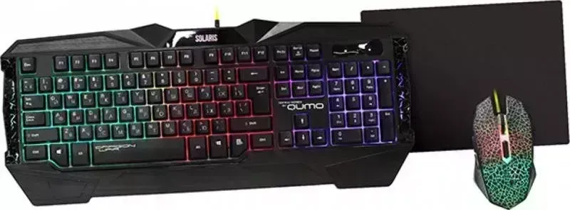 Клавиатура и мышь QUMO Solaris Комплект мыши и клавиатуры