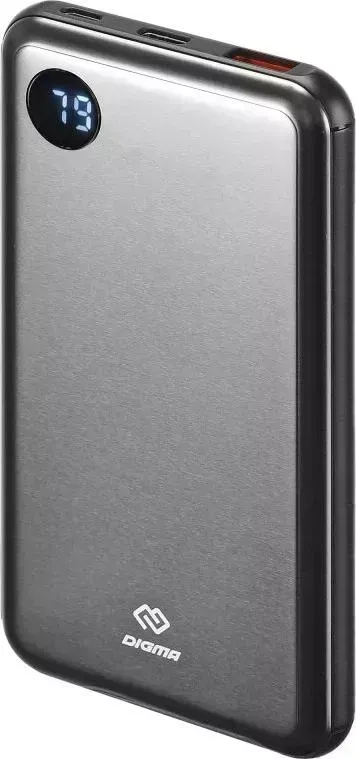 Внешний аккумулятор DIGMA Power Delivery DG-10000-SML-BL темно-серый