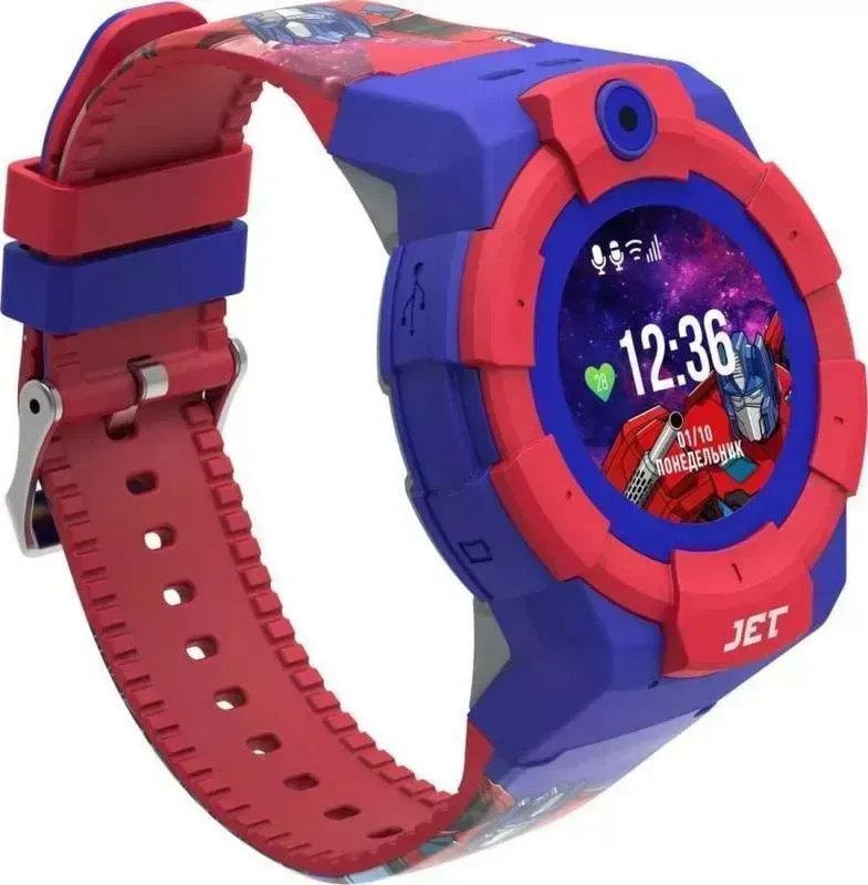 Умные часы JET Kid Optimus Prime синий/красный