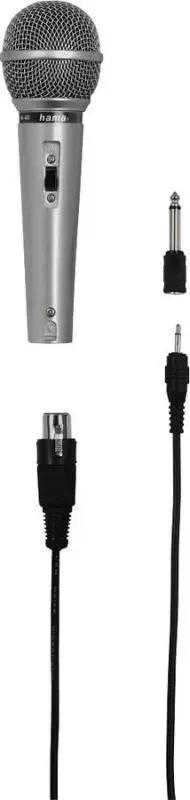 Микрофон HAMA H-46040 серебристый