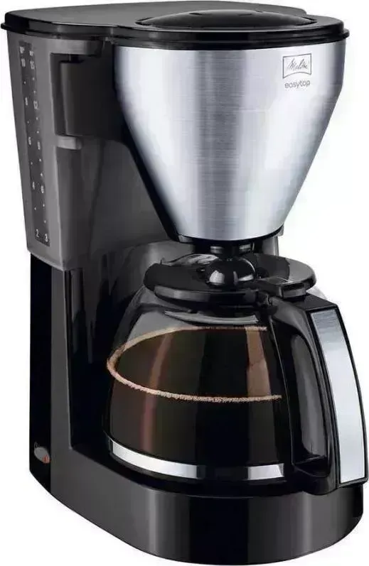Кофеварка  Melitta EasyTop Steel черный/нержавеющая сталь