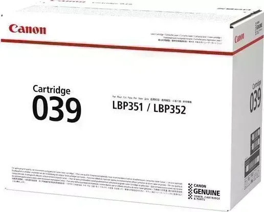 Расходный материал для печати CANON 039BK черный