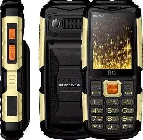 Мобильный телефон BQ 2430 TANK POWER BLACK/GOLD
