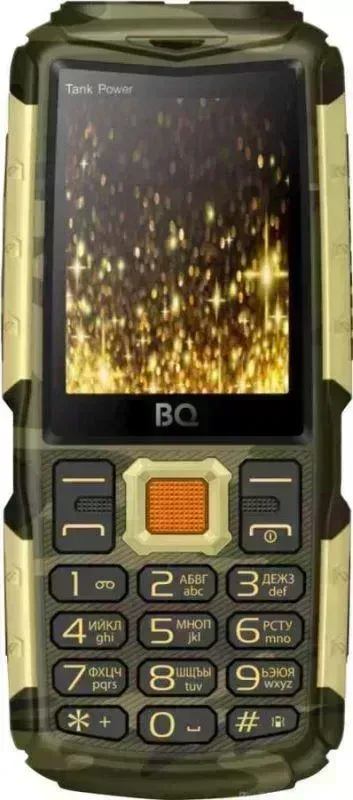 Мобильный телефон BQ 2430 TANK POWER CAMOUFLAGE/GOLD