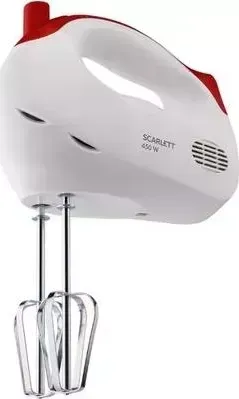 Миксер SCARLETT SC-HM40S13 белый с красным