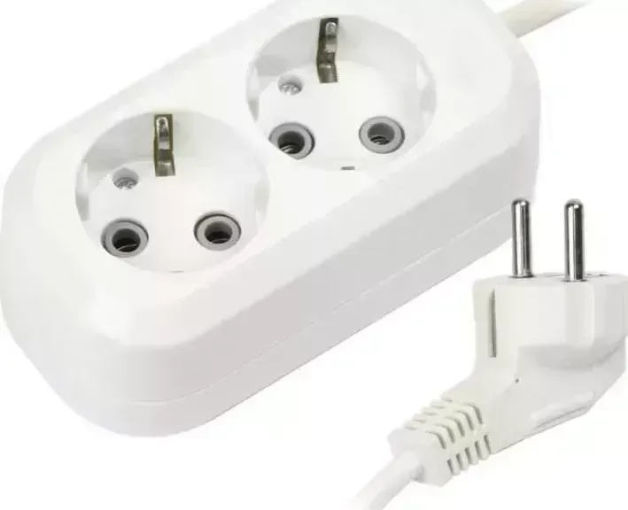 Удлинитель  Smartbuy SBE-16-2-02-Z 2роз. 2м (16А/3.5кВт, ПВС 3х1.0)