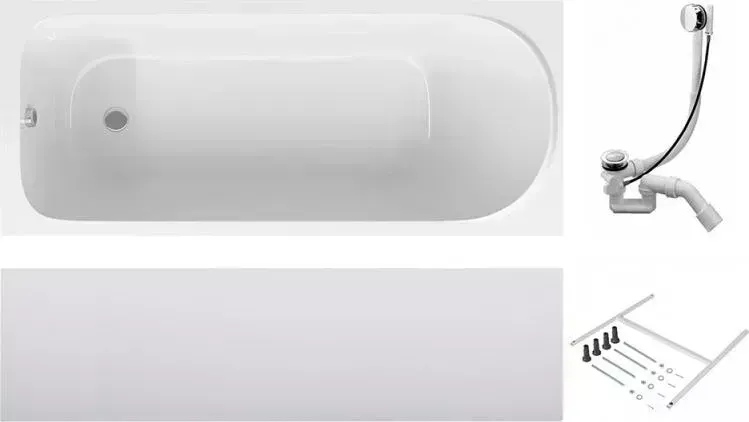 Акриловая ванна Am.Pm Sense 150x70см (+каркас, слив-перелив) W75A-150-070W-KL