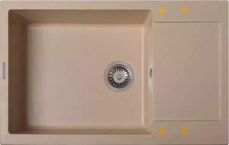 Мойка кухонная  Zigmund & Shtain Rechteck 780.490 топленое молоко