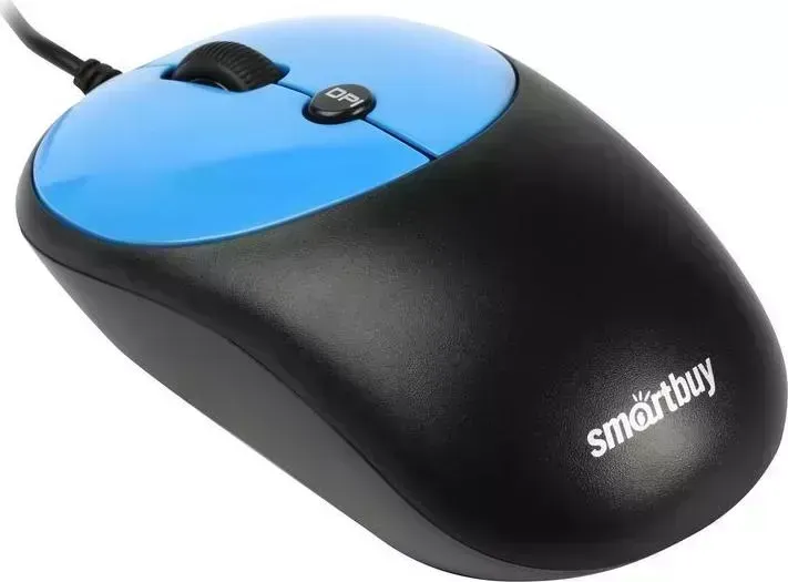 Мышь компьютерная  Smartbuy SBM-382-B черный/синий